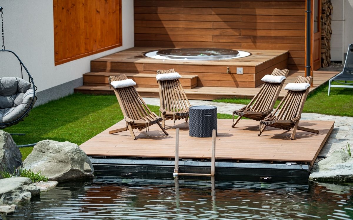 Venkovní wellness zóna Hotelu Horal