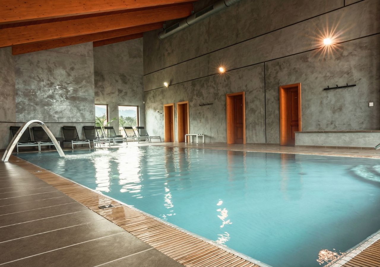Samostatný vstup do relaxačního bazénu