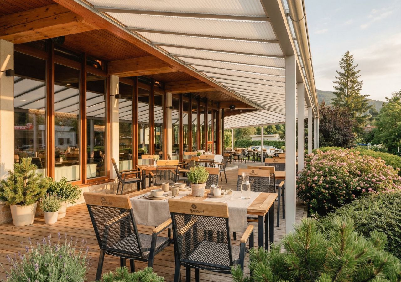 Restaurace s terasou Hotel Horal